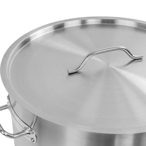 Garnek ze Stali Nierdzewnej Wysoki z Pokrywką Standard 50l 40x40 cm | MTP005048