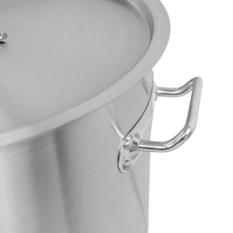 Garnek ze Stali Nierdzewnej Wysoki z Pokrywką Standard 50l 40x40 cm | MTP005048