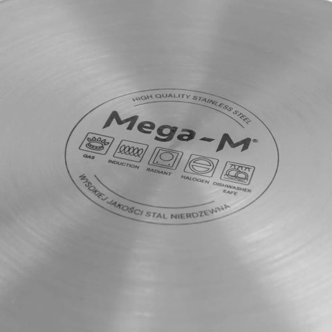 Garnek ze Stali Nierdzewnej Wysoki z Pokrywką Standard 50l 40x40 cm | MTP005048