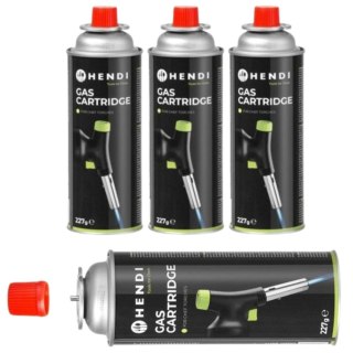 Kartusz Gazowy Gaz do Kuchenki Turystycznej Palnika Nabój Wkład 4 Szt. | HENDI 199039