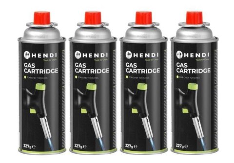 Kartusz Gazowy Gaz do Kuchenki Turystycznej Palnika Nabój Wkład 4 Szt. | HENDI 199039