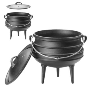 Kociołek Żeliwny Czarny Ø245x280 | HENDI 629291