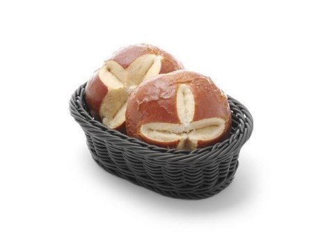 Koszyk Owalny Czarny 250x190x65mm | HENDI 426623