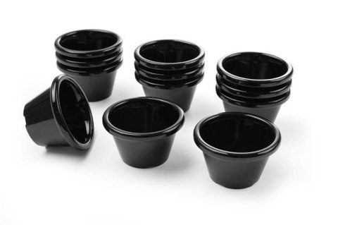 Miseczka Ramekin 45 ml Zestaw 12 Szt. Czarna | HENDI 565605