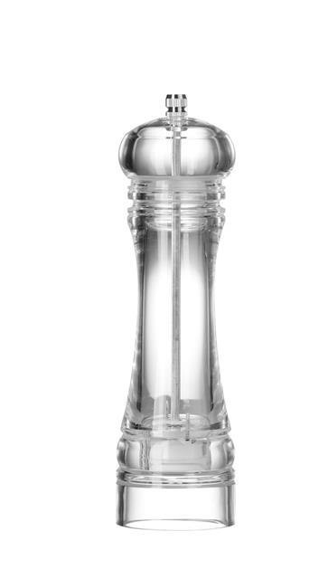 Młynek do Pieprzu Akrylowy Transparentny Ø50x113mm | HENDI 469620