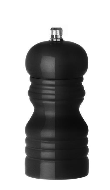 Młynek do Pieprzu Drewniany Czarny Ø50x113mm | HENDI 469576