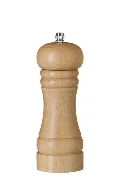Młynek do Pieprzu Drewniany Jasne Drewno Ø57x165mm | HENDI 469705