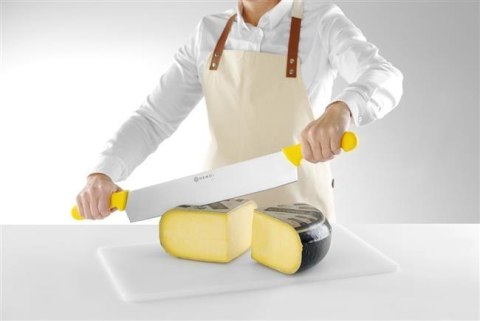 Nóż do Sera z Dwoma Uchwytami Żółty 655 mm | HENDI 856413