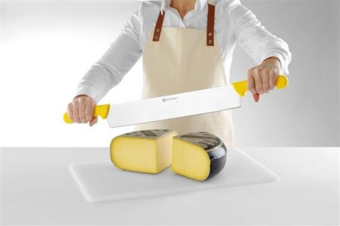 Nóż do Sera z Dwoma Uchwytami Żółty 655 mm | HENDI 856413