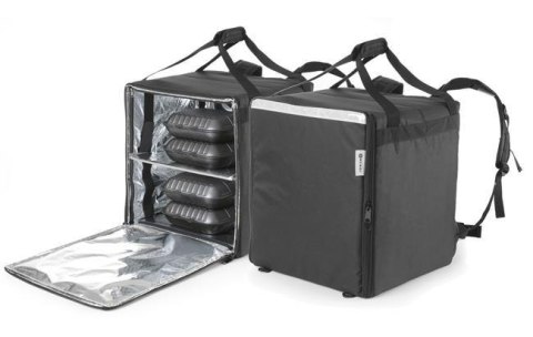 Plecak Termoizolacyjny Dla Dostawcy 75,2l Czarny 410x410x480 | HENDI 709801