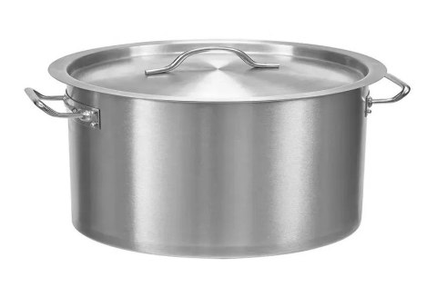 Profesjonalny Garnek Niski z Pokrywą Stal Nierdzewna 12.7l | SZRON ECO3018