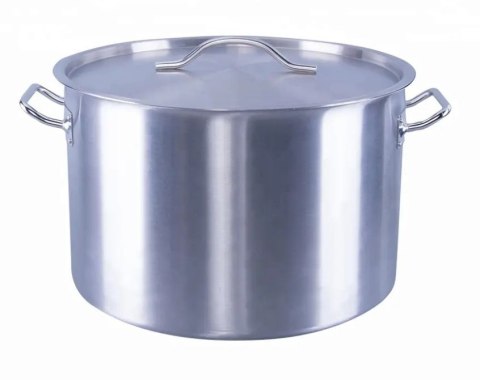 Profesjonalny Garnek Średni z Pokrywą Stal Nierdzewna 17l | SZRON ECO2828