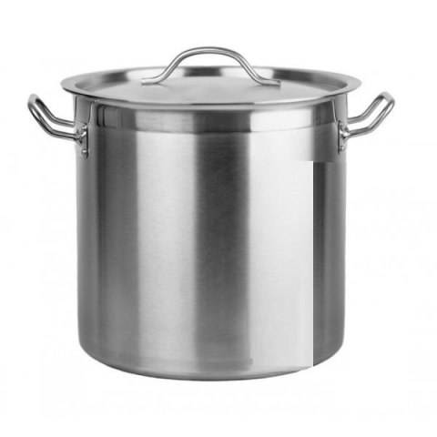 Profesjonalny Garnek Stalowy z Pokrywką 13l | SZRON GDC2822