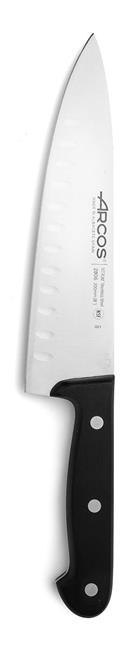 Nóż Szefa Kuchni ze Szlifem Kulowym Seria Universal Arcos Czarny (L)314 mm | HENDI 280601