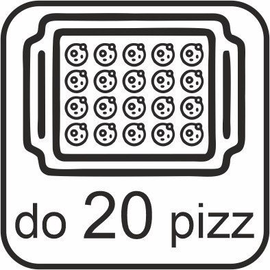 Profesjonalny Piec do Pizzy Tunelowy 20 Pizz/H ⌀46cm 25,5kW 400V | MTP000655