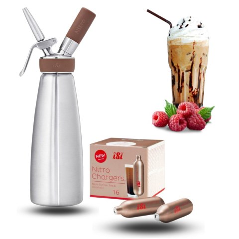 Profesjonalny Syfon do Zimnych Napojów z Zestawem Naboi z Azotem Nitro | ISI 500126K