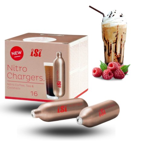 Profesjonalny Syfon do Zimnych Napojów z Zestawem Naboi z Azotem Nitro | ISI 500126K