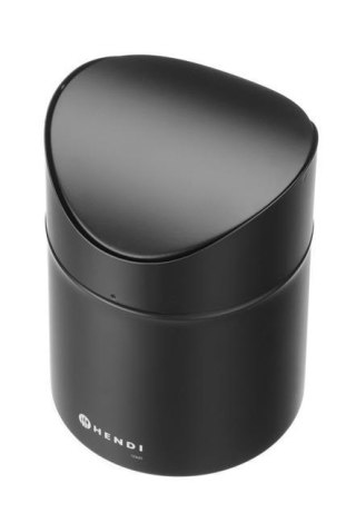Śmietniczka Stołowa 1,2L Czarna ⌀120x165 Stal Nierdzewna | HENDI 440773