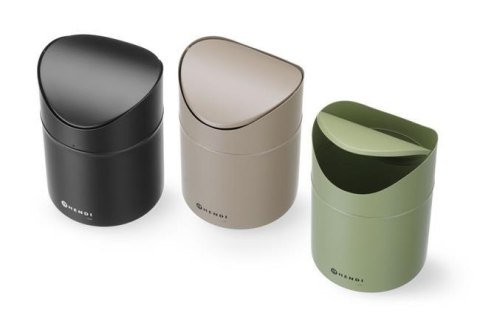 Śmietniczka Stołowa 1,2L Czarna ⌀120x165 Stal Nierdzewna | HENDI 440773