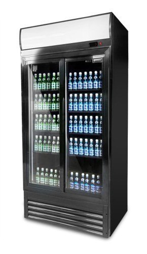 Szafa Chłodnicza Przeszklona 2-Drzwiowa Drzwi Przesuwne 630 L | RESTO QUALITY RQ800SL