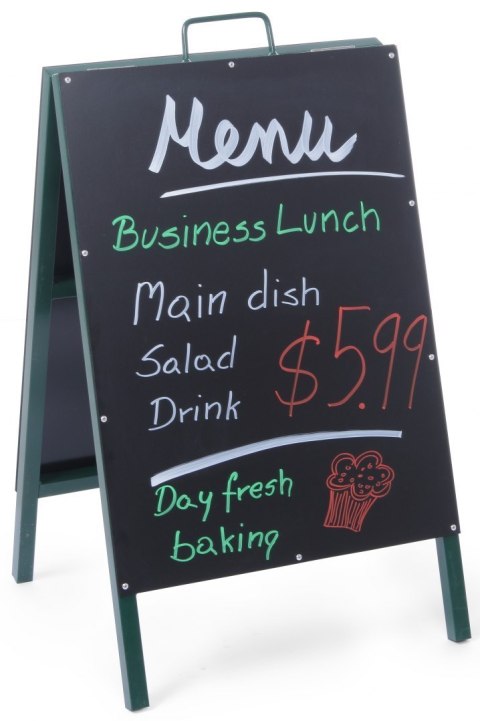 Tablica Wolnostojąca do Gastronomi 50x85 cm | HENDI 664117