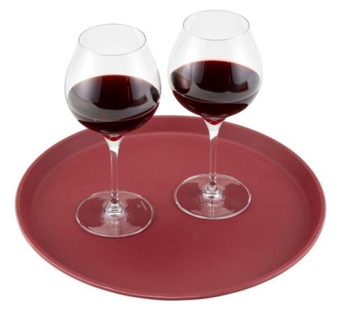 Taca do Serwowania Camtread Okrągła Antypoślizgowa Cambro Burgund ⌀355x21 | HENDI 1400CT522