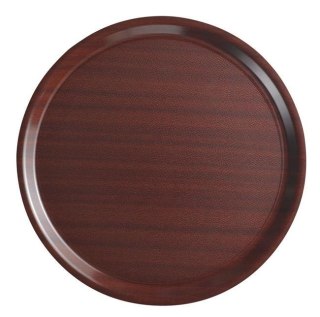 Taca do Serwowania Mykonos Okrągła Antypoślizgowa Mahoń Cambro Okrągła ⌀380 | HENDI MY3800E73