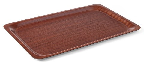 Taca Kelnerska Antypoślizgowa Drewniana 530x325 mm | HENDI 507216