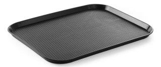 Taca Plastikowa Fast Food 45x35 Czarna | HENDI 878859