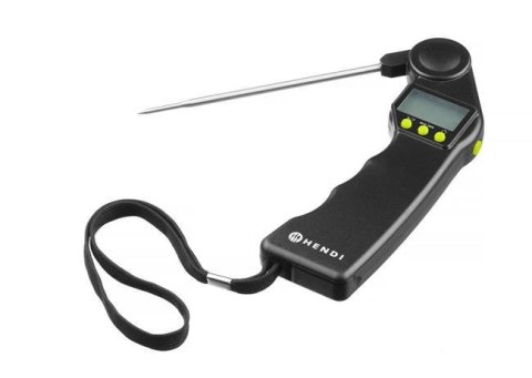 Termometr Cyfrowy ze Składaną Sondą Czarny 160x55x20 | HENDI 271315