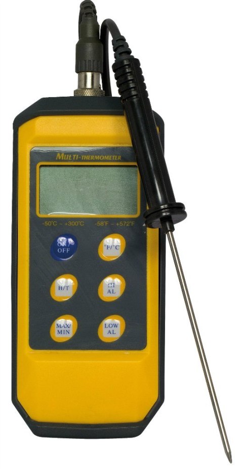 Termometr Kuchenny Cyfrowy z Sondą -50/+300 St.C | HENDI 271407