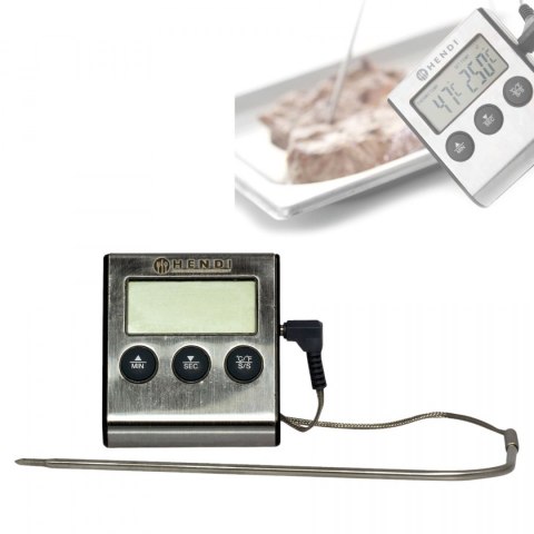 Termometr Kuchenny z Sondą i Timerem Precyzja i Kontrola | HENDI 271346