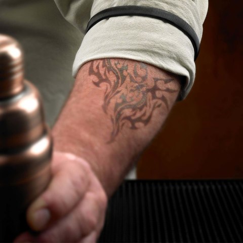 Barmańskie Opaski Na Rękaw Koszuli Zestaw 2szt Czarne | BARFLY M98015