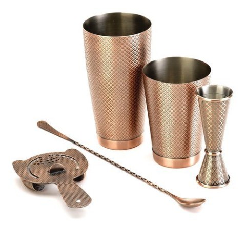 Długa Łyżka Barmańska Antyczna Miedź 400 mm | BARFLY M37013ACP