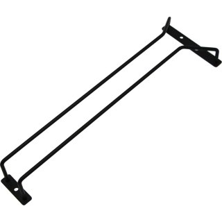 Wieszak na Kieliszki 1-Rzędowy Czarny 400 mm | STALGAST 478011