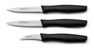 Zestaw Noży do Obierania Seria NoVa Arcos Czarny | HENDI 189500