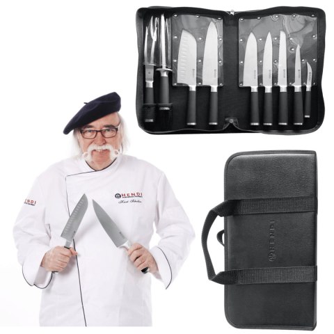 Zestaw Profesjonalnych Kuchennych Noży Kurt Scheller 9-Elementów | HENDI 975770