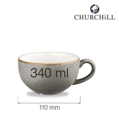 Filiżanka Stonecast Peppercorn Grey 340 ml Churchill