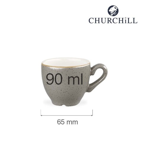 Filiżanka do espresso Stonecast Peppercorn Grey 90 ml Churchill