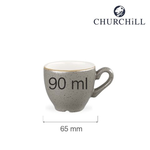 Filiżanka do espresso Stonecast Peppercorn Grey 90 ml Churchill