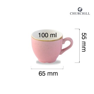Filiżanka do espresso Stonecast Petal Pink, 100ml Churchill