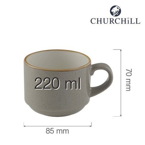 Filiżanka sztaplowana Stonecast Grey 220 ml Churchill