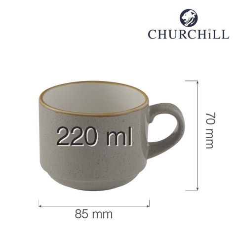 Filiżanka sztaplowana Stonecast Grey 220 ml Churchill