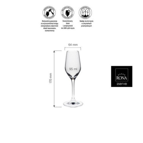 Kieliszek do likieru Ratio, 95ml RONA