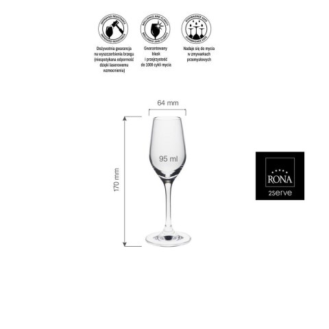 Kieliszek do likieru Ratio, 95ml RONA