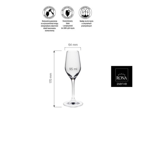 Kieliszek do likieru Ratio, 95ml RONA
