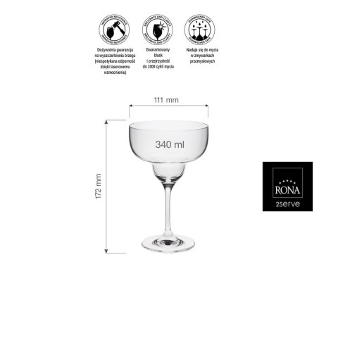 Kieliszek do margarity Edition 340 ml RONA
