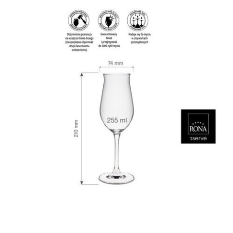 Kieliszek do wina różowego Edition, 255ml RONA