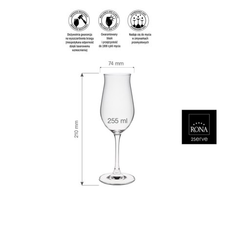 Kieliszek do wina różowego Edition, 255ml RONA