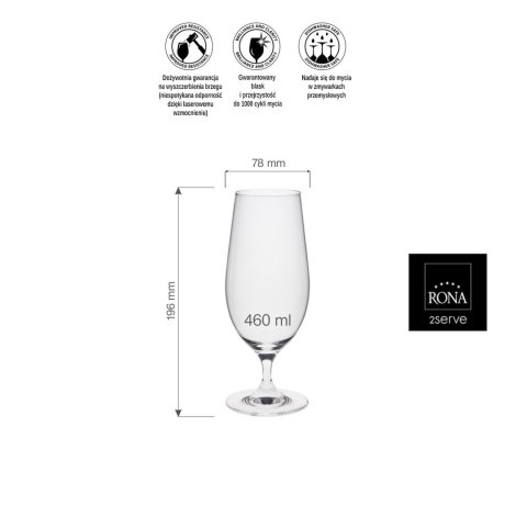 Kieliszek/pokal do piwa Invitation, 460ml RONA